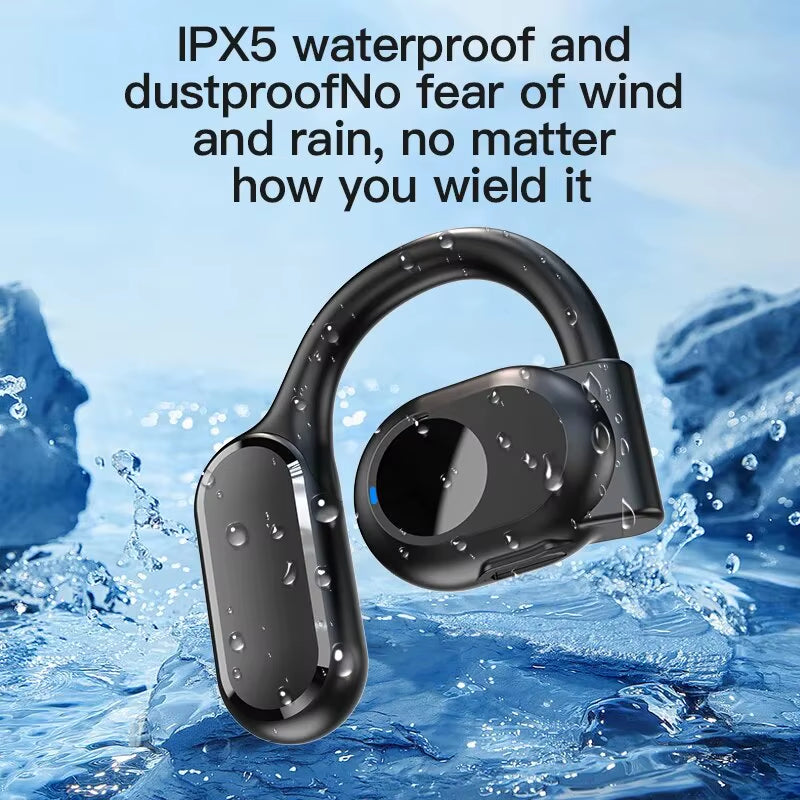 Wireless Headphones Bluetooth Headset with Microphone Bone Conduction Handsfree Noise Canceling Earphones for Driving Audifonos