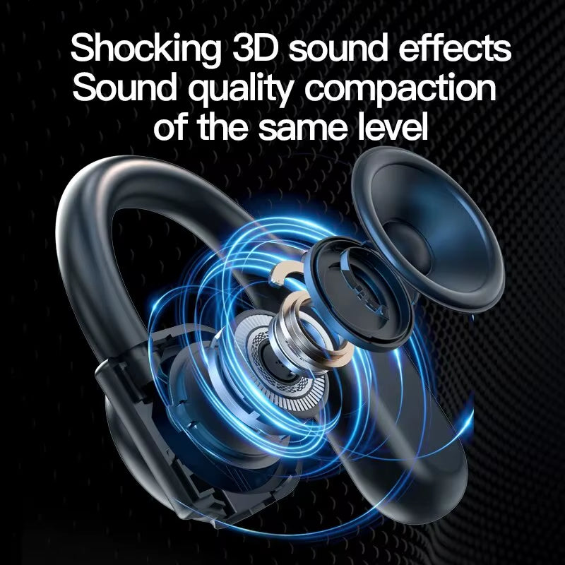 Wireless Headphones Bluetooth Headset with Microphone Bone Conduction Handsfree Noise Canceling Earphones for Driving Audifonos
